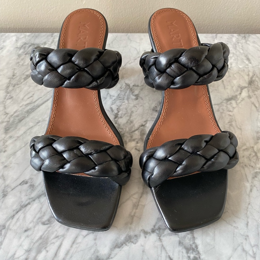 NIB Souliers Martinez Braided Leather Sandal